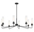Baker 8-Light Chandelier in Warm Brass
