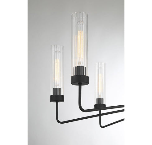 Baker 8-Light Chandelier in Warm Brass