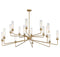 Baker 16-Light Chandelier in Warm Brass