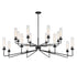 Baker 16-Light Chandelier in Warm Brass