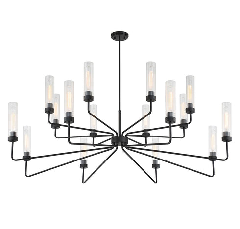Baker 16-Light Chandelier in Warm Brass