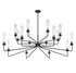 Baker 16-Light Chandelier in Warm Brass