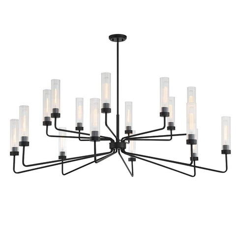 Baker 16-Light Chandelier in Warm Brass