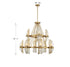 Biltmore 12-Light Chandelier in Warm Brass