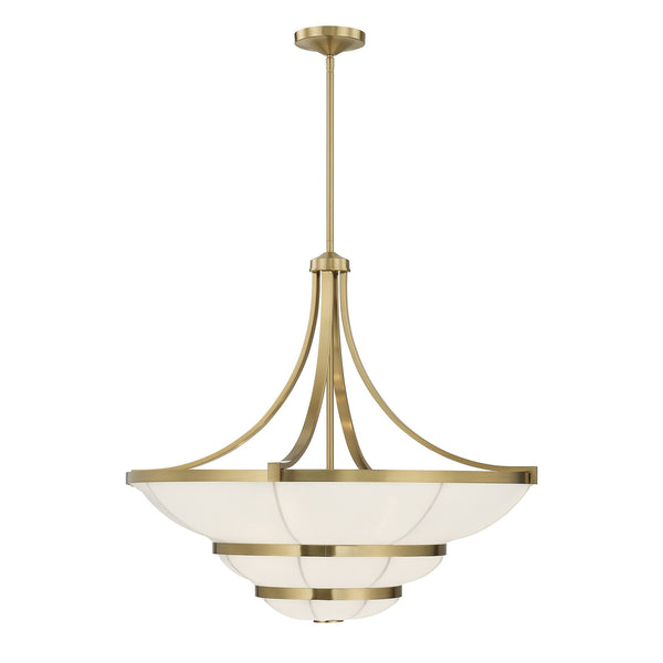 Constantine 4-Light Chandelier in Warm Brass