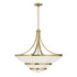 Constantine 4-Light Chandelier in Warm Brass