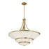 Constantine 4-Light Chandelier in Warm Brass