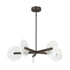 Ainslie 5-Light LED Chandelier in Mediterranean Bronze