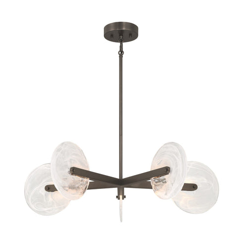 Ainslie 5-Light LED Chandelier in Mediterranean Bronze