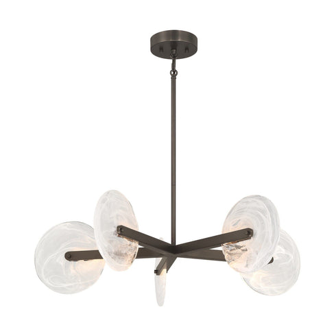 Ainslie 5-Light LED Chandelier in Mediterranean Bronze