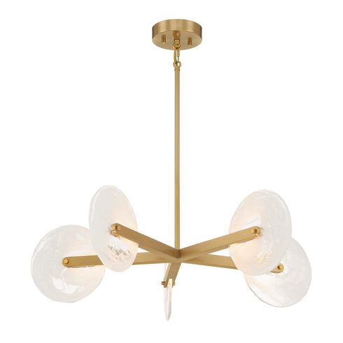Ainslie 5-Light LED Chandelier in Mediterranean Bronze