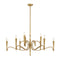 Tremont 9-Light Chandelier in Riviera Brass