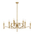 Tremont 9-Light Chandelier in Riviera Brass