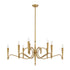 Tremont 9-Light Chandelier in Riviera Brass