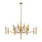 Tremont 12-Light Chandelier in Riviera Brass