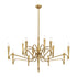 Tremont 12-Light Chandelier in Riviera Brass