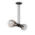 Longfellow 6-Light Linear Chandelier in Burnished Brass