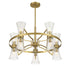 Bennington 10-Light Chandelier in Warm Brass