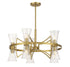 Bennington 10-Light Chandelier in Warm Brass