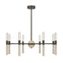 Linden 8-Light Chandelier in Mediterranean Bronze