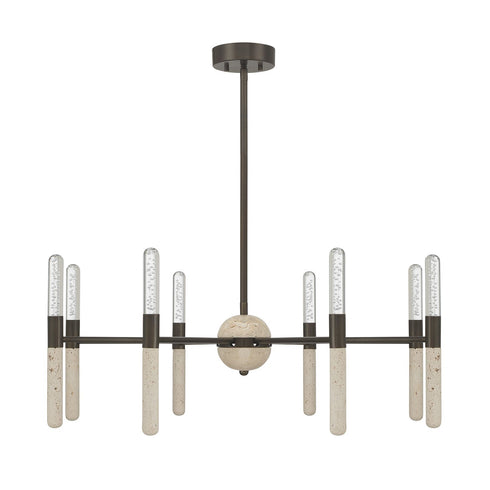 Linden 8-Light Chandelier in Mediterranean Bronze