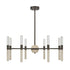 Linden 8-Light Chandelier in Mediterranean Bronze