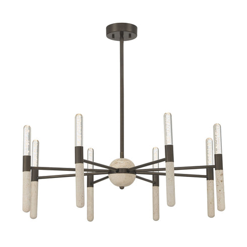 Linden 8-Light Chandelier in Mediterranean Bronze