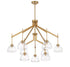 Corbin 9-Light Chandelier in Warm Brass