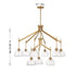 Corbin 9-Light Chandelier in Warm Brass
