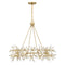 Once 8-Light Chandelier in Spun Gold by Breegan Jane