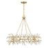 Once 8-Light Chandelier in Spun Gold by Breegan Jane