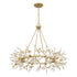 Once 8-Light Chandelier in Spun Gold by Breegan Jane