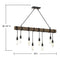 Burgess 8-Light Linear Chandelier in Durango