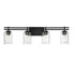 Baxter 4-Light Bathroom Vanity Light in Warm Brass