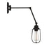 1-Light Adjustable Wall Sconce in Matte Black