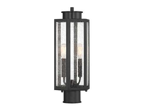 Hawthorne 2-Light Outdoor Post Lantern in Black