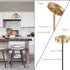 Ravenna Modern Gold Pendant Light with Milk Glass Shade 1- Light