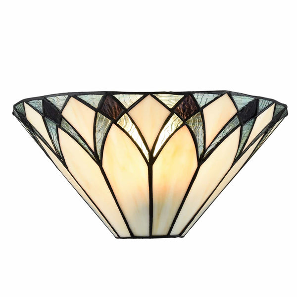 Bevagna Tiffany style stained glass wall sconce