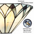 Bevagna Tiffany Style Stained Glass Wall Sconce, 1-Light