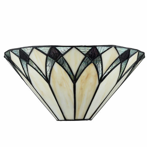 Bevagna Tiffany Style Stained Glass Wall Sconce, 1-Light
