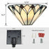 Bevagna Tiffany Style Stained Glass Wall Sconce, 1-Light