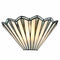 Montefalco Tiffany stained glass wall sconce in black