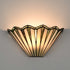 Montefalco Tiffany Stained Glass Wall Sconce, 1-Light Black Wall Mount Lamp