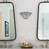 Montefalco Tiffany Stained Glass Wall Sconce, 1-Light Black Wall Mount Lamp