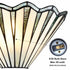 Montefalco Tiffany Stained Glass Wall Sconce, 1-Light Black Wall Mount Lamp