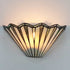Montefalco Tiffany Stained Glass Wall Sconce, 1-Light Black Wall Mount Lamp