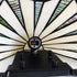 Montefalco Tiffany Stained Glass Wall Sconce, 1-Light Black Wall Mount Lamp