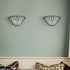 Montefalco Tiffany Stained Glass Wall Sconce, 1-Light Black Wall Mount Lamp