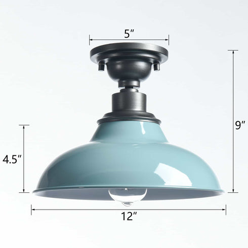 Piaggio Farmhouse Ceiling Light Semi Flush Ceiling Lighting 1-Light