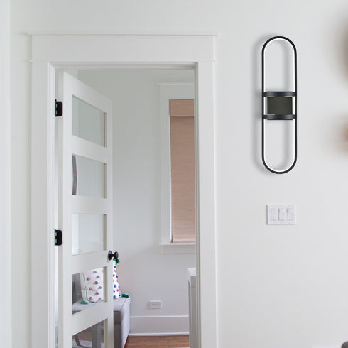 Dolomite Black LED Wall Sconce Modern Wall Light Indoor